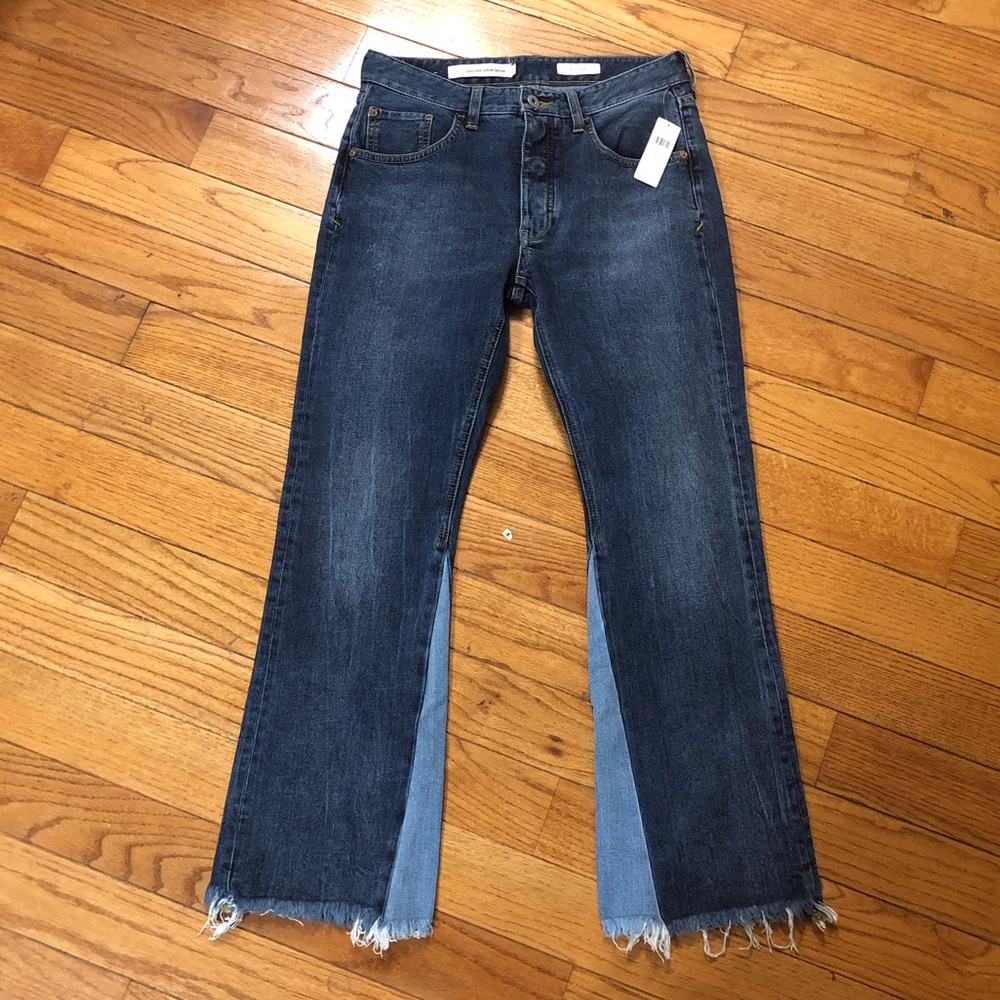 NWT Anthro PILCRO High-Rise Flare Cropped Jeans - Picture 8 of 8